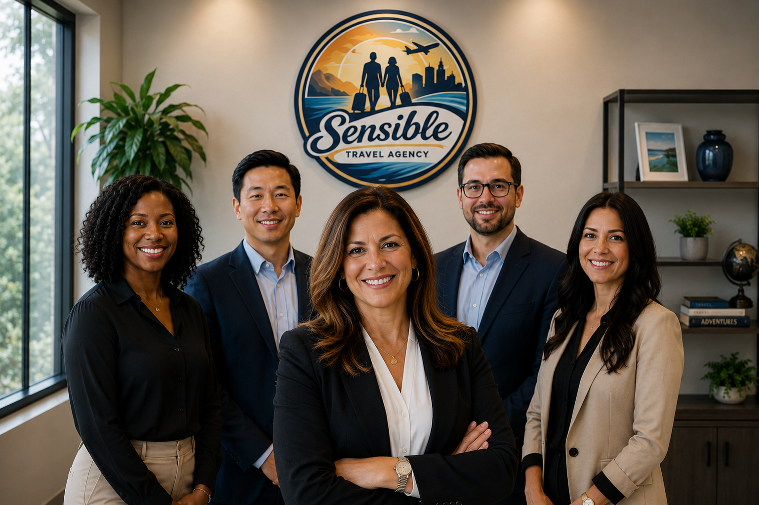 owner and team at Sensible Travel Agency